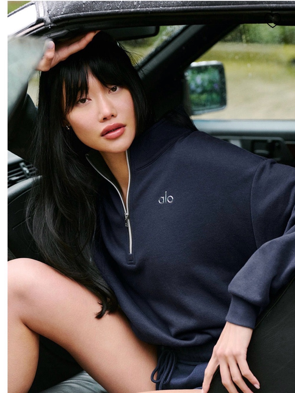 NWT Alo Yoga 'Accolade' Navy Quarter-Zip Pullover (XXS) Retail: $148